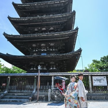 迫力満点の五重塔