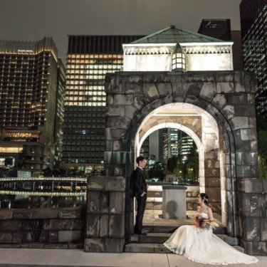 和田倉で撮った結婚写真