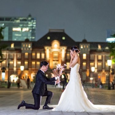 東京駅でプロポーズ