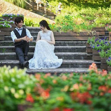 丁寧に手入れされたお花たちと一緒に♪