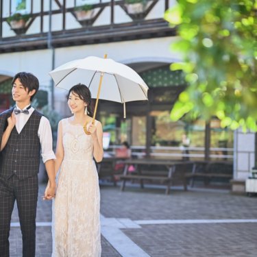 お城をモチーフにしたオシャレな建物と一緒に！