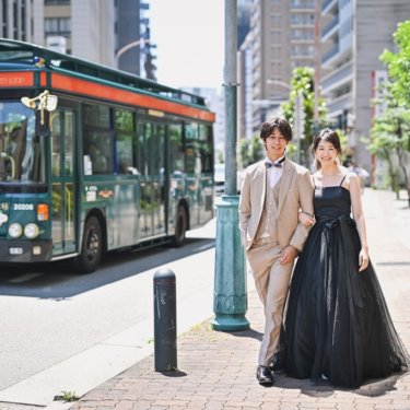 フォトウェディングで大人気！旧居留地での結婚写真