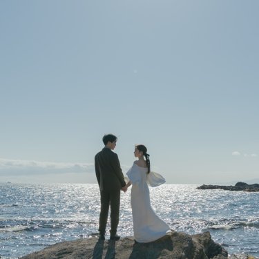 城ヶ島公園で前撮り撮影