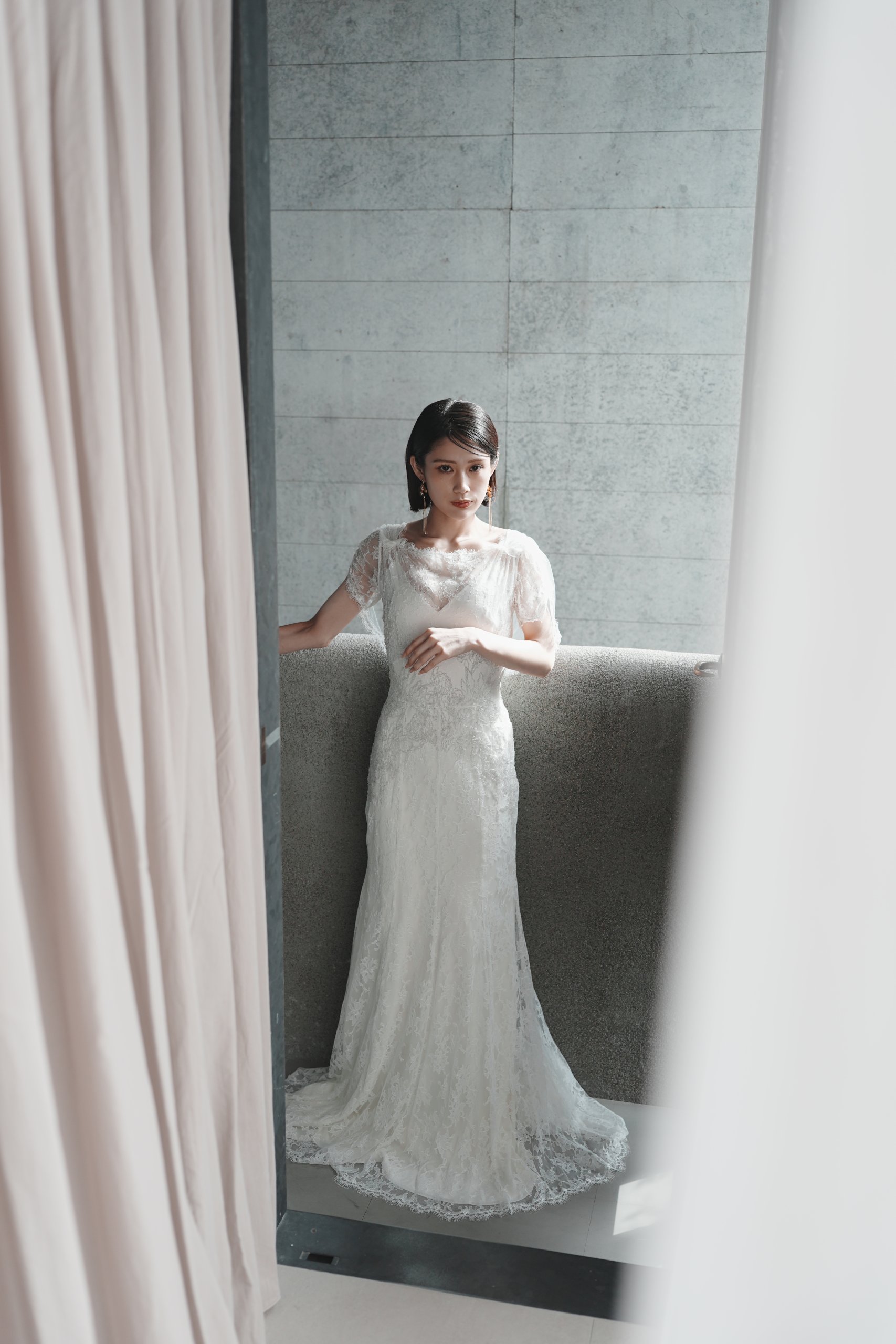 表参道店のスタジオで撮ったお洒落なドレスフォト