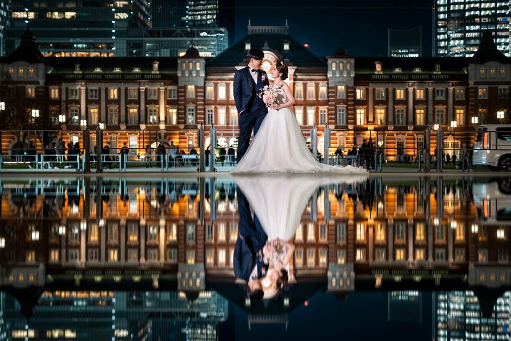 夜景に恋する、ウェディングフォト