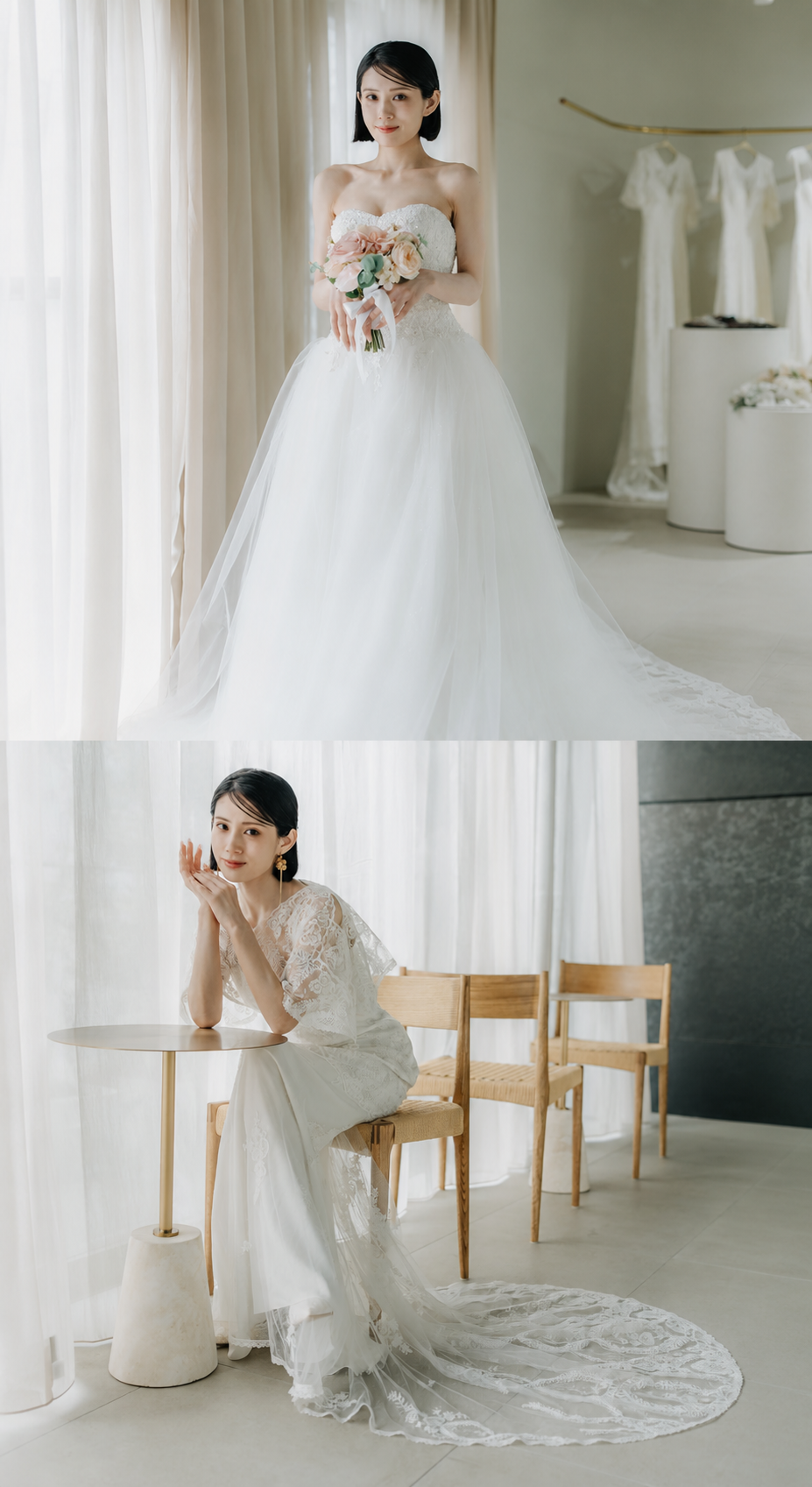 ドレスを選ぶ花嫁