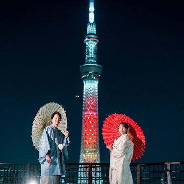 浅草＆スカイツリーの2カ所で撮るダブルロケーションフォトウェディング