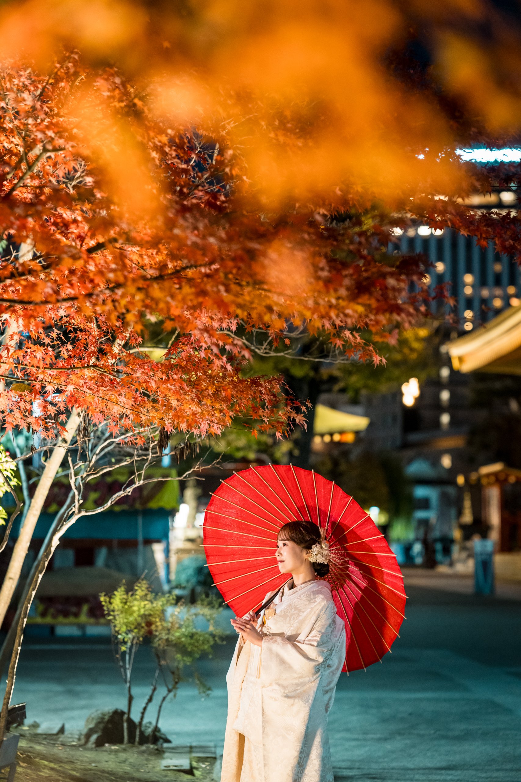 浅草・スカイツリーと紅葉フォト