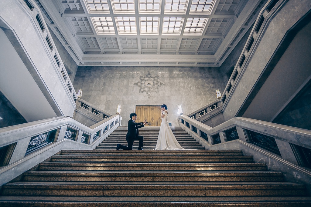 東京国立博物館でプロポーズ